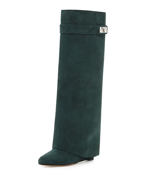 givenchy over the knee boots green|givenchy boots women.